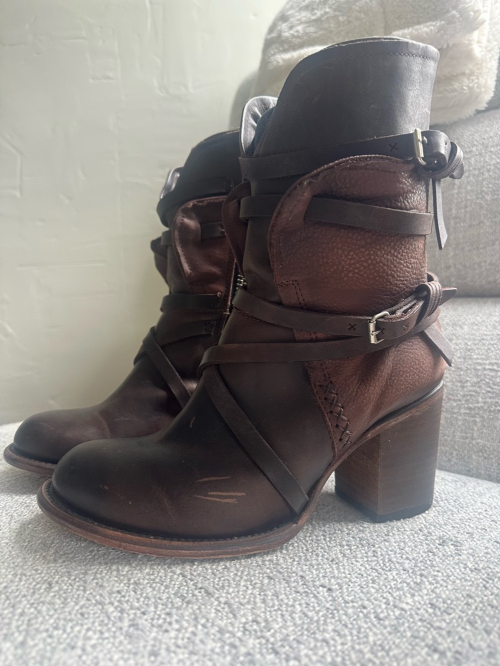 Freebird Leather Boots worn 2x  by Steve Madden